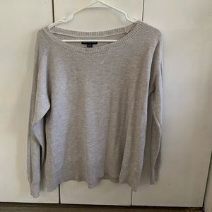 American eagle light gray sweater